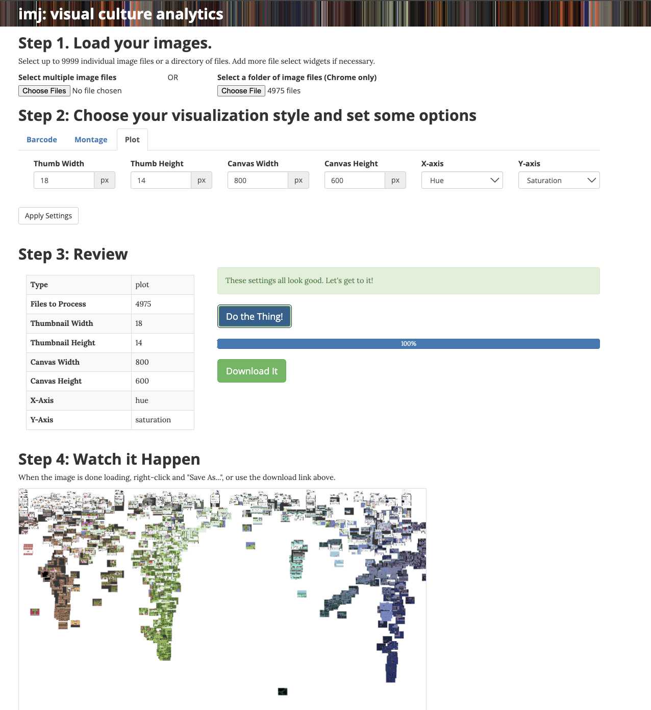 IMJ tool interface